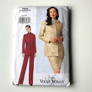 90s vintage women’s pants and skirt suit pattern